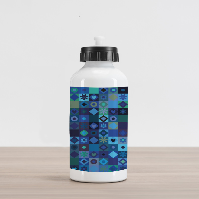 Play Cards Theme Design Aluminum Water Bottle