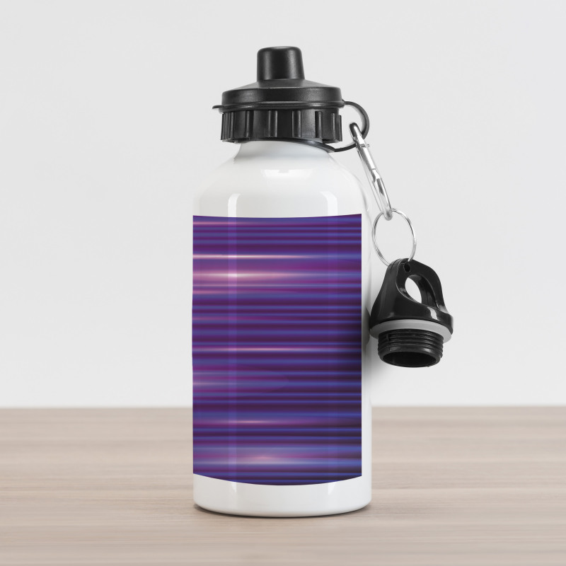 Stripe Horizontal Lines Aluminum Water Bottle