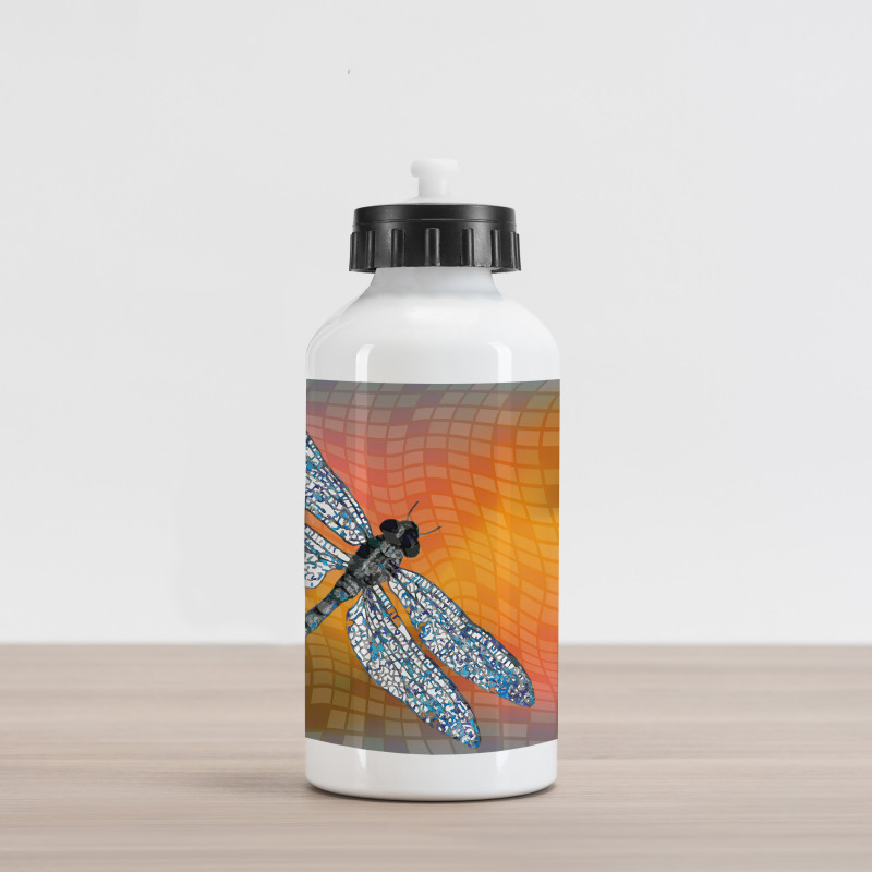 Drangonfly Digital Theme Aluminum Water Bottle