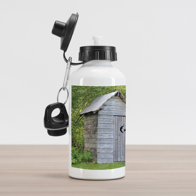 Farm Cottage Forest Aluminum Water Bottle