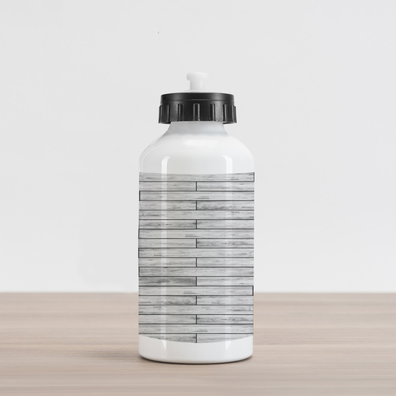 Parquet Wood Retro Aluminum Water Bottle