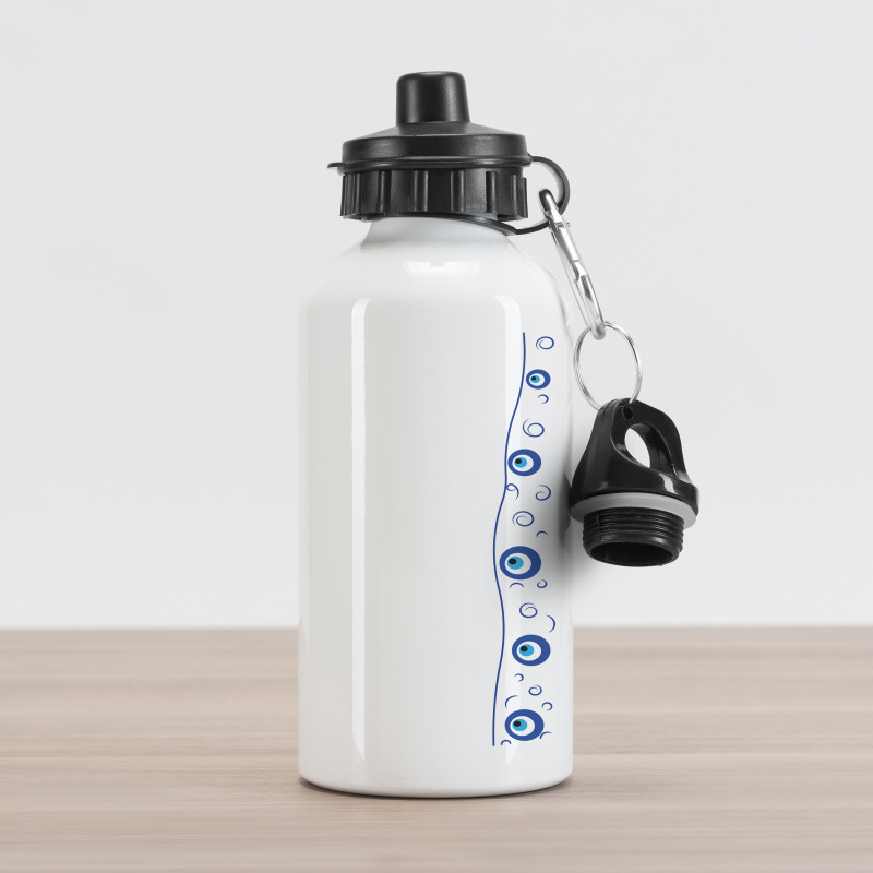 Border Design Spirals Aluminum Water Bottle