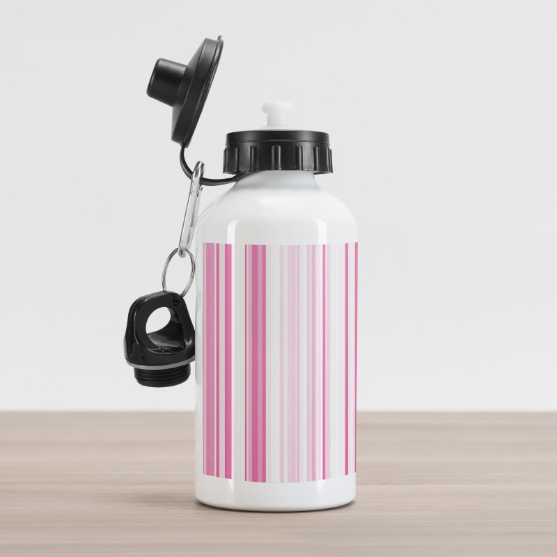 Vertically Striped Aluminum Water Bottle