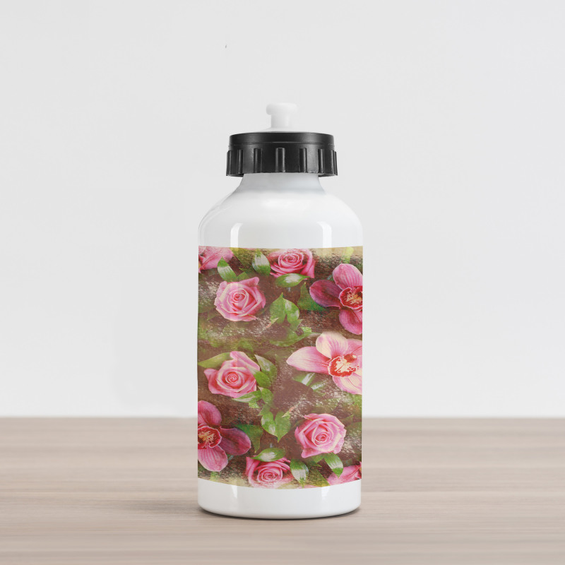 Retro Flora Romance Aluminum Water Bottle