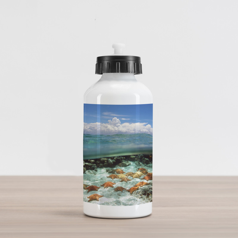 Sky Clouds Sea Aluminum Water Bottle