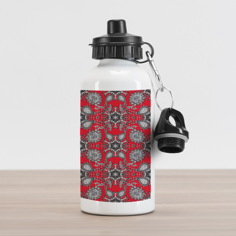 Paisley Doodle Aluminum Water Bottle