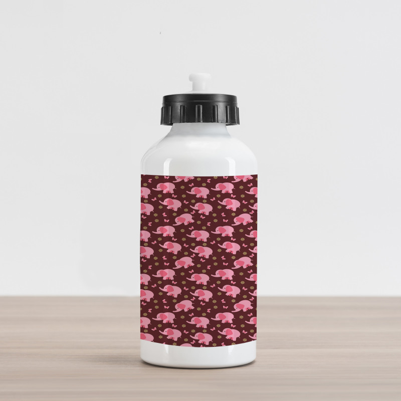 Flowers Aluminum Water Bottle