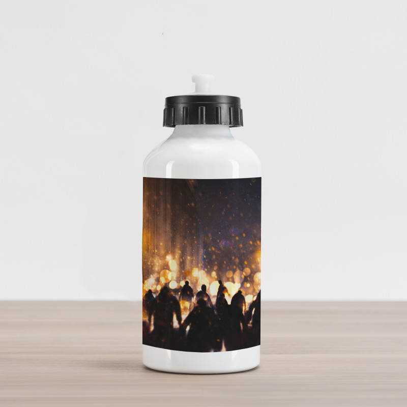 Burning Town Chaos Aluminum Water Bottle