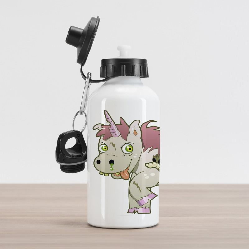 Evil Unicorn Myth Aluminum Water Bottle