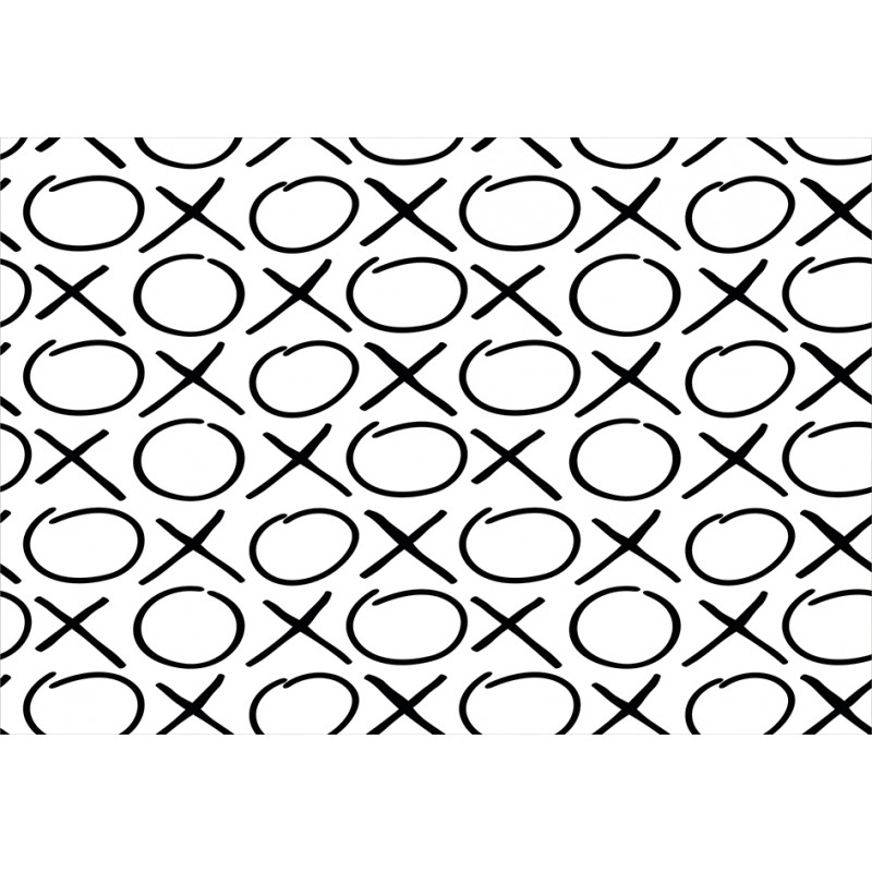 Doodles Monochrome Style Aluminum Water Bottle