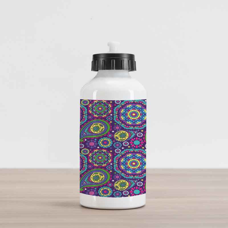 Vibrant Tones Boho Aluminum Water Bottle