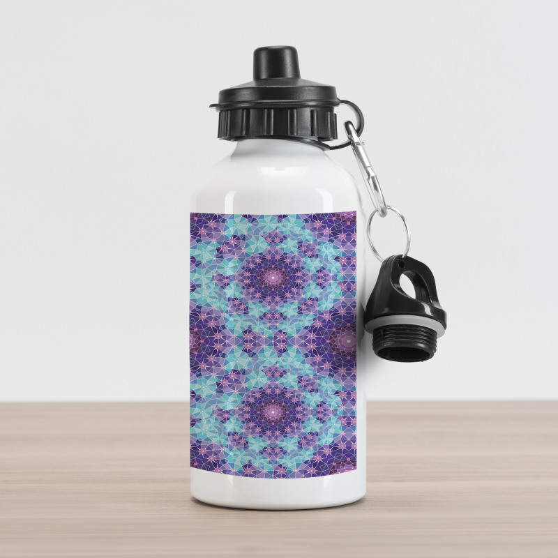 Mosaic Fractal Aluminum Water Bottle