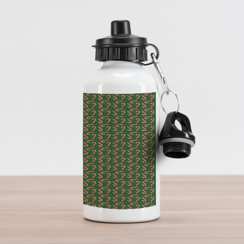 Candy Canes Aluminum Water Bottle