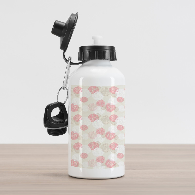 Soft Spring Floral Motif Aluminum Water Bottle