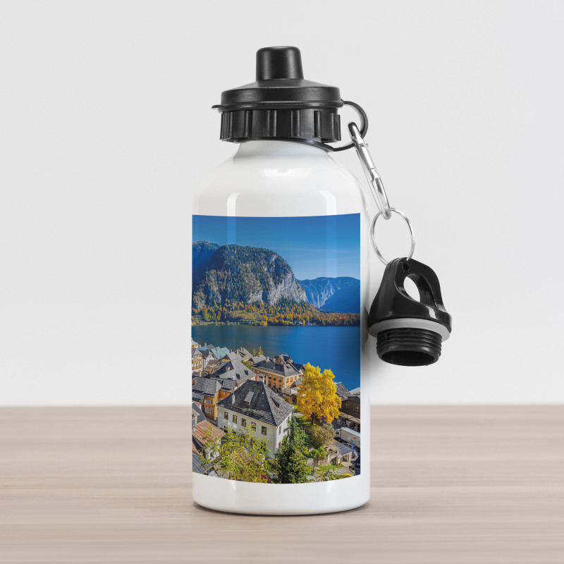 Mountain Village Austria Aluminum Water Bottle