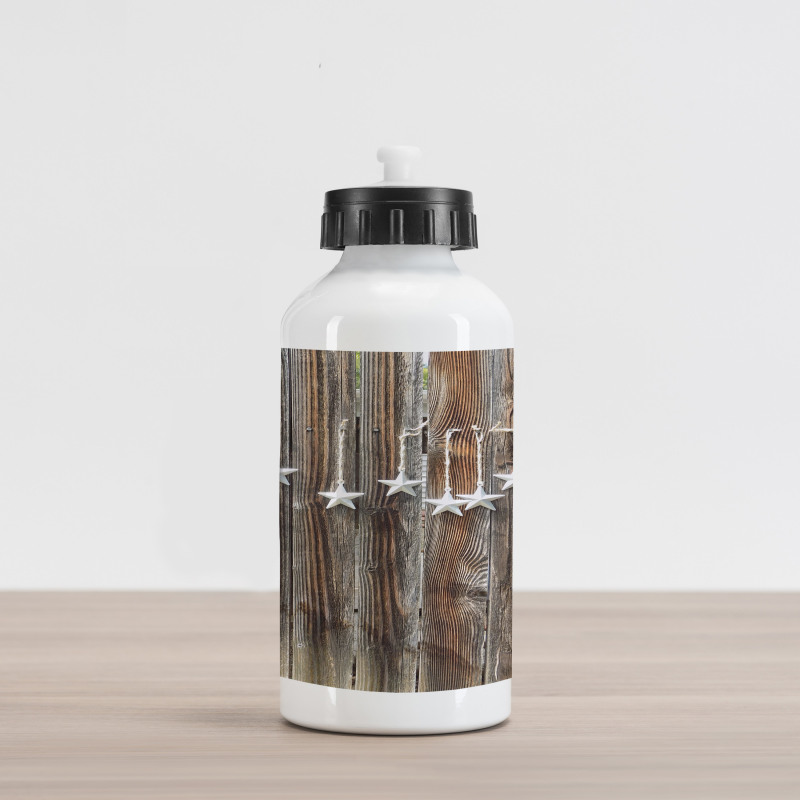 Grey Stars Aluminum Water Bottle