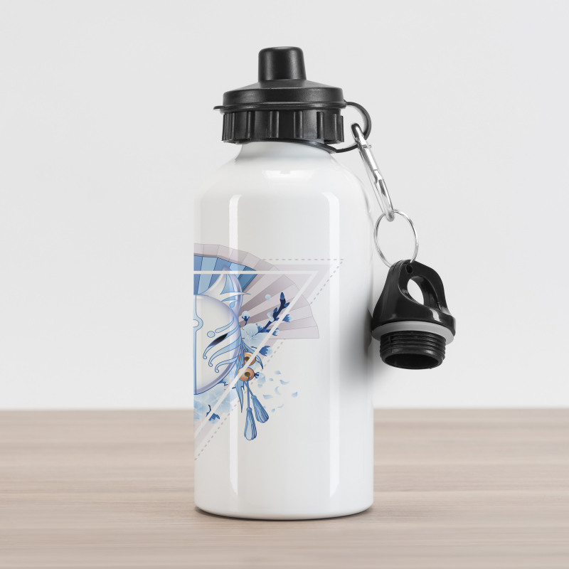 Fox Mask Kitsune Aluminum Water Bottle