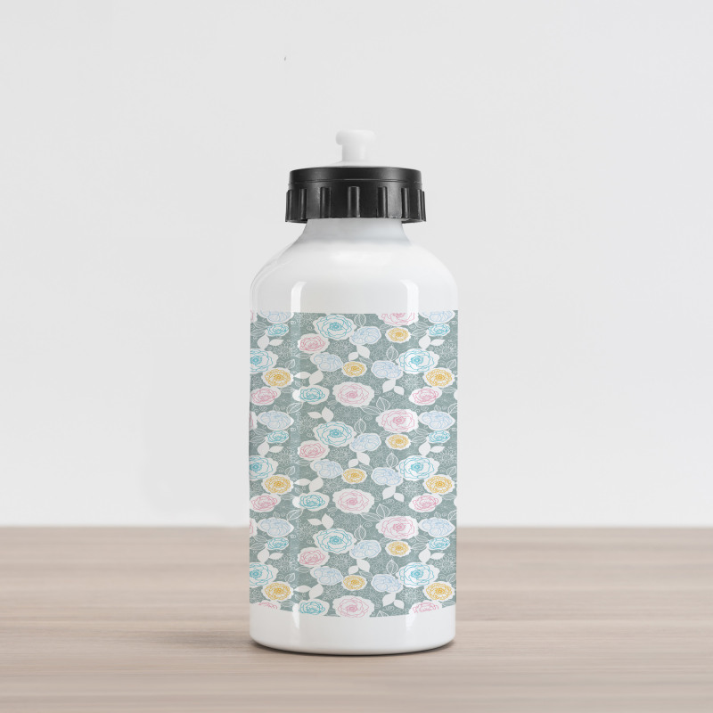 Ornate Spring Yard Theme Aluminum Water Bottle