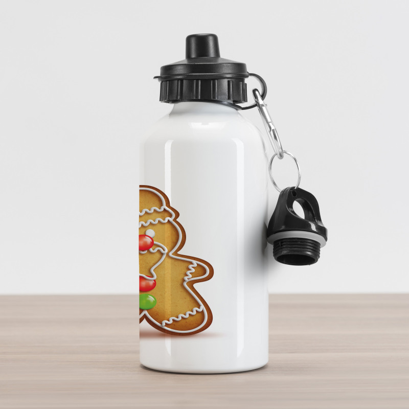 Cartoon Santa Aluminum Water Bottle