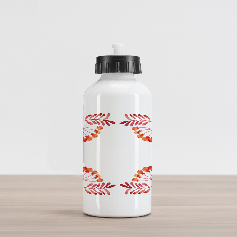 Leaves Fruits Aluminum Water Bottle