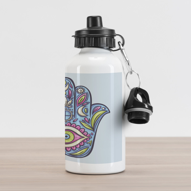 Spring Bloom Style Doodle Aluminum Water Bottle