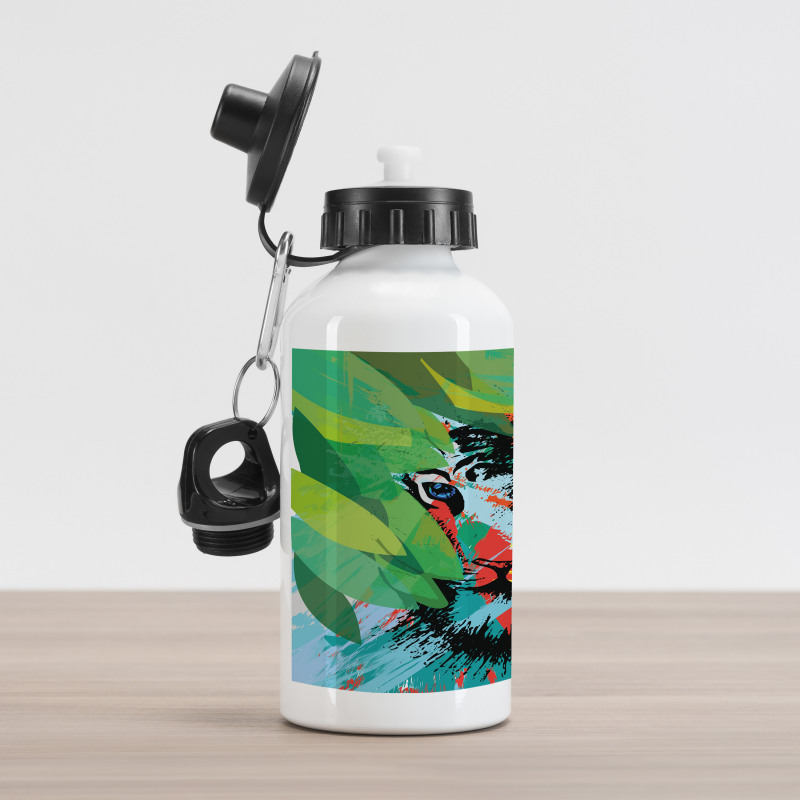 Abstract Bengal Tiger Aluminum Water Bottle