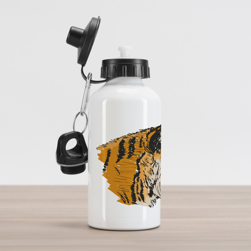 Sketch Bengal Carnivore Aluminum Water Bottle