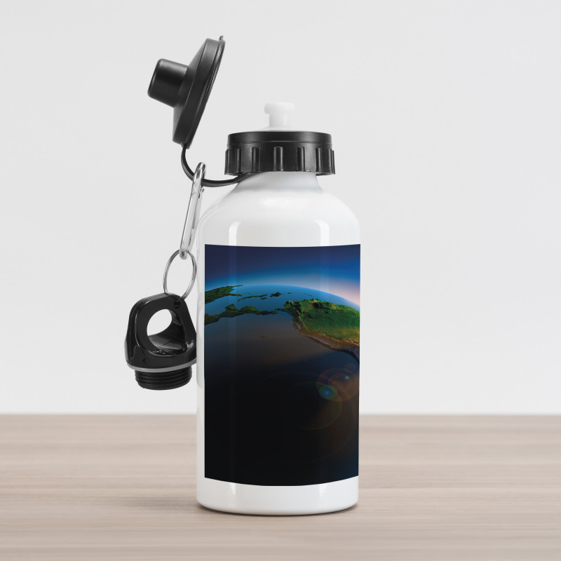 South America Continent Aluminum Water Bottle