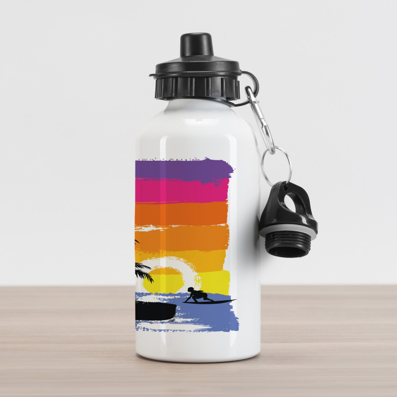 Tropical Beach Aluminum Water Bottle