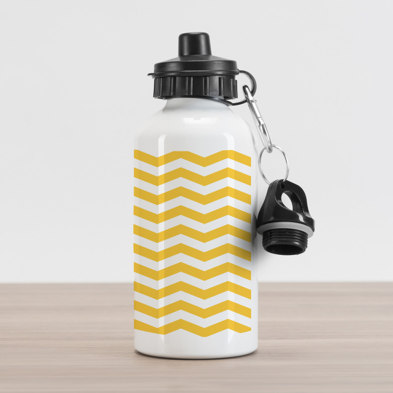 Wavy Horizontal Art Aluminum Water Bottle