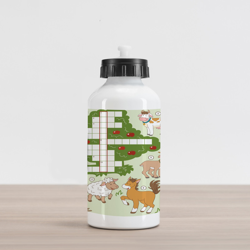 Farm Animals Aluminum Water Bottle