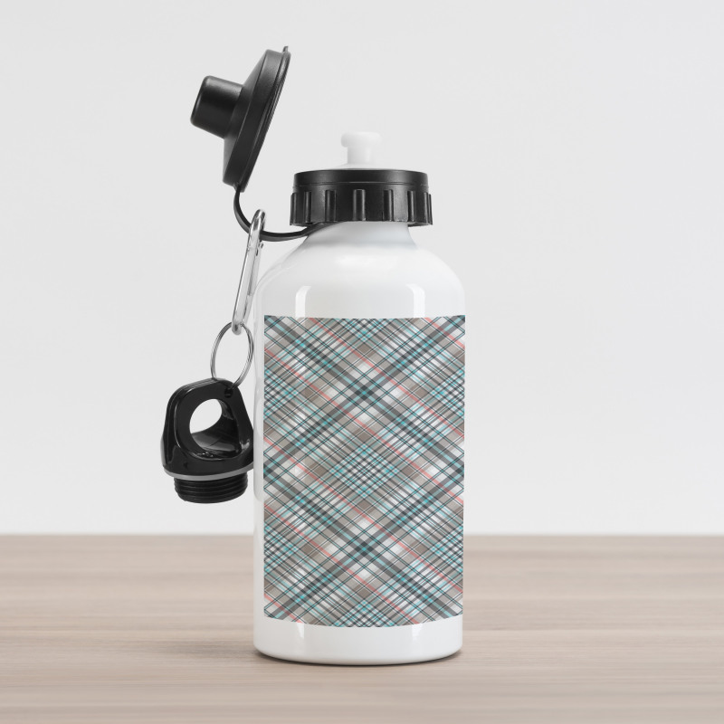 Traditional Plaid Aluminum Water Bottle