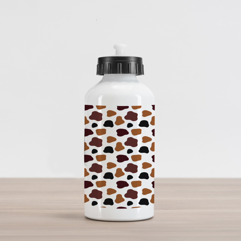 Abstract Cow Hide Aluminum Water Bottle