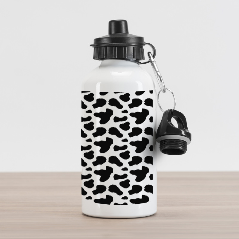 Cow Hide Black Spots Aluminum Water Bottle