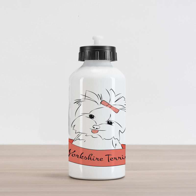 Puppy Hair Buckle Aluminum Water Bottle