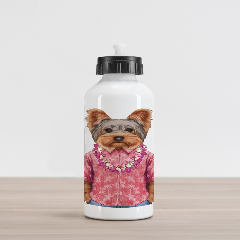 Dog in Humanoid Form Aluminum Water Bottle