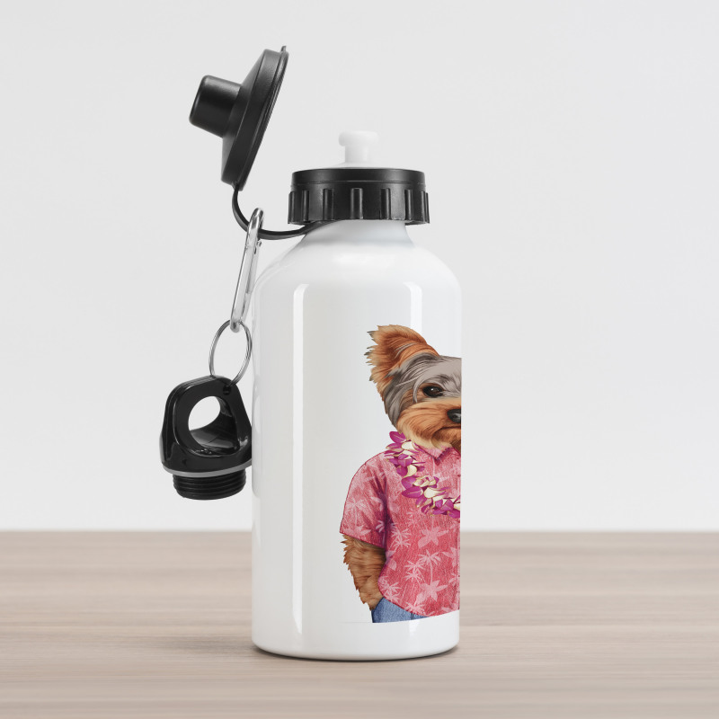 Dog in Humanoid Form Aluminum Water Bottle