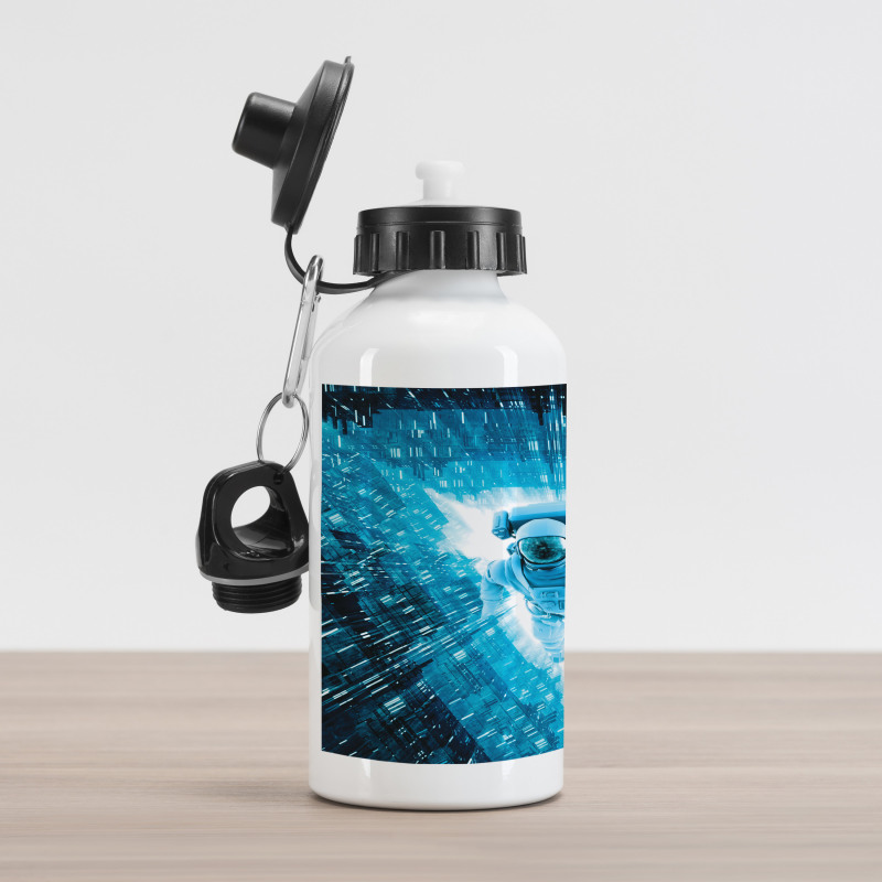 Space Man Diving Aluminum Water Bottle