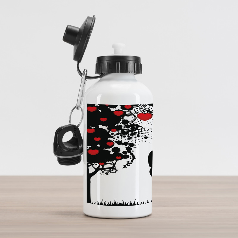 Lovers near Abstract Tree Aluminum Water Bottle