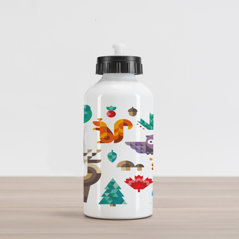 Cheerful Pop Art Design Aluminum Water Bottle
