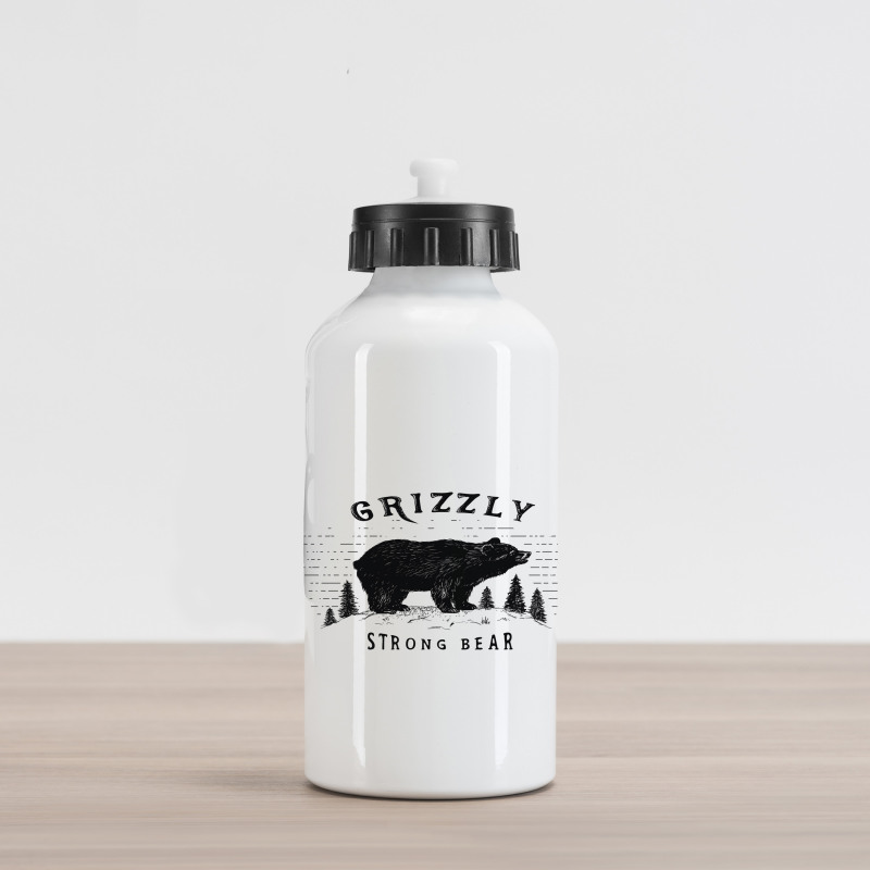 Strong Wild Animal Forest Aluminum Water Bottle