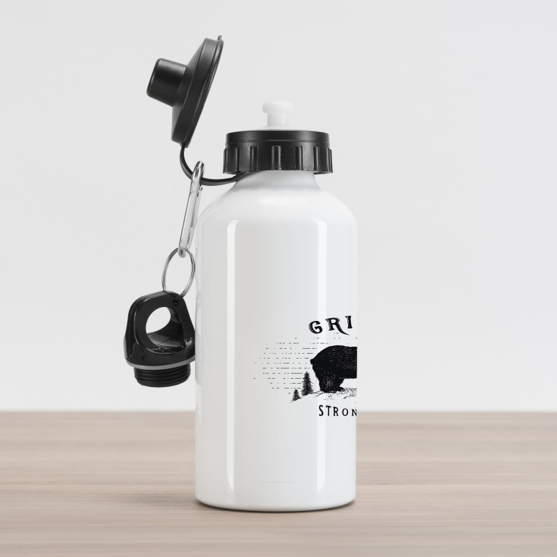 Strong Wild Animal Forest Aluminum Water Bottle