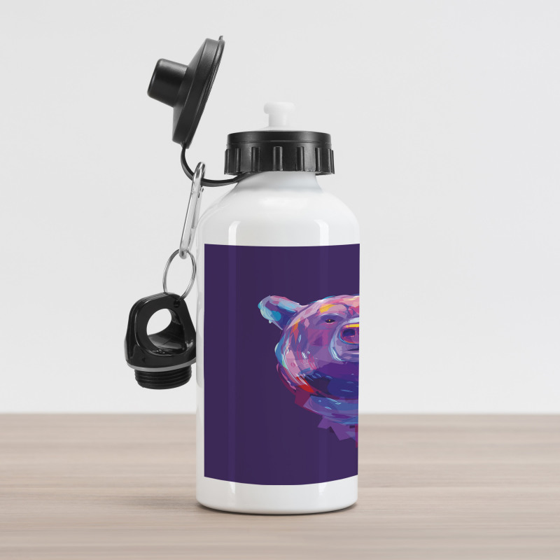 Mascot Face Brushstrokes Aluminum Water Bottle