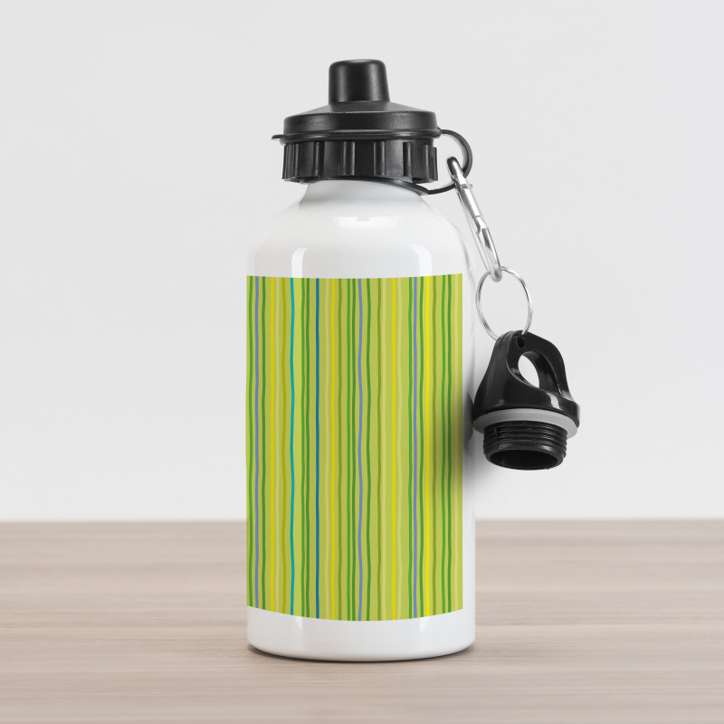 Soft Geometric Lines Aluminum Water Bottle