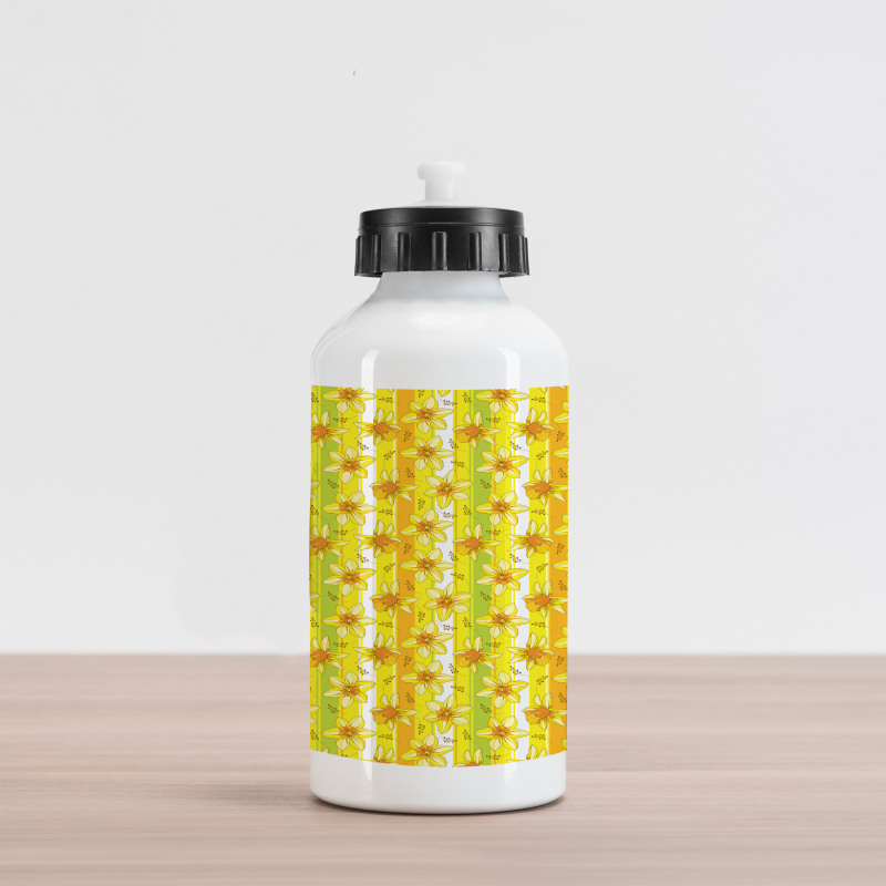 Narcissus Blossom Aluminum Water Bottle