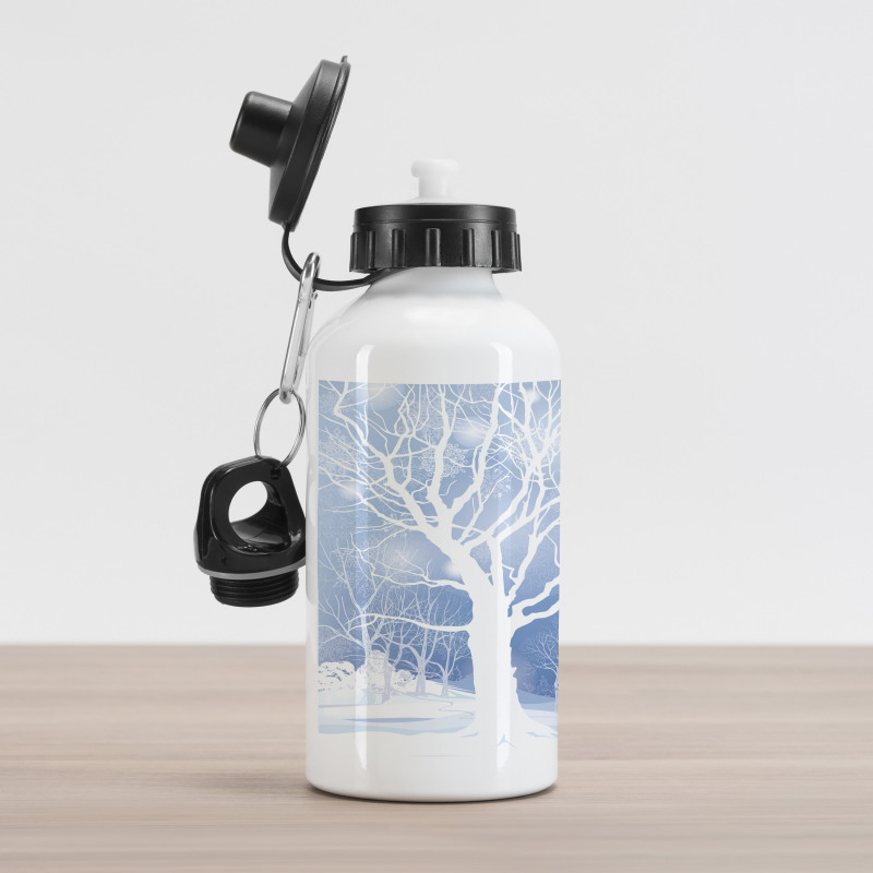 Abstract Winter Deer Aluminum Water Bottle