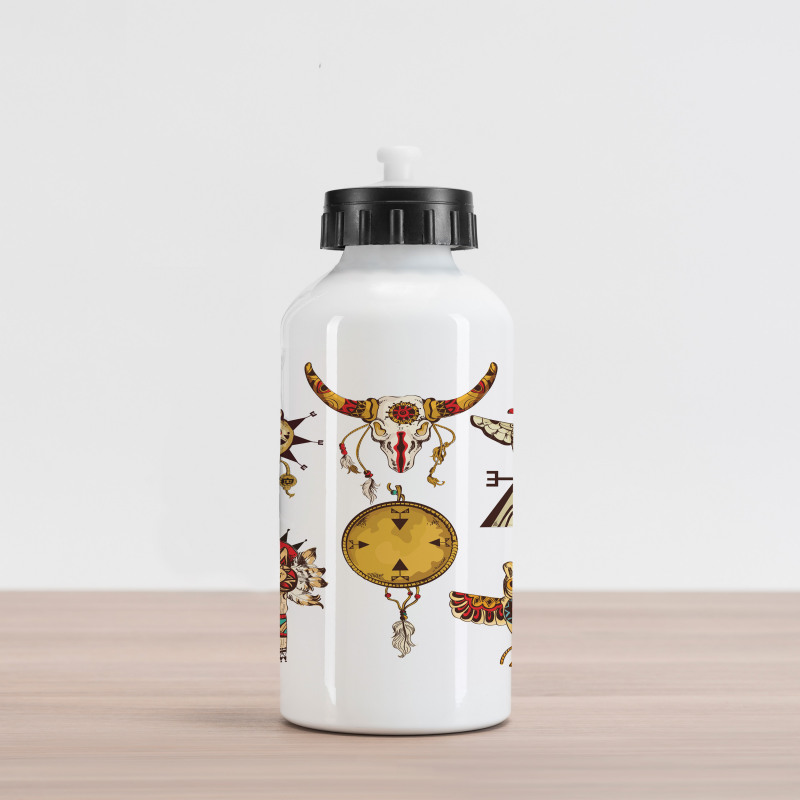 Animal Totems Aluminum Water Bottle