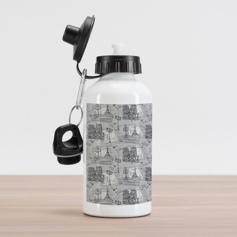 Seine River Notre Dame Aluminum Water Bottle