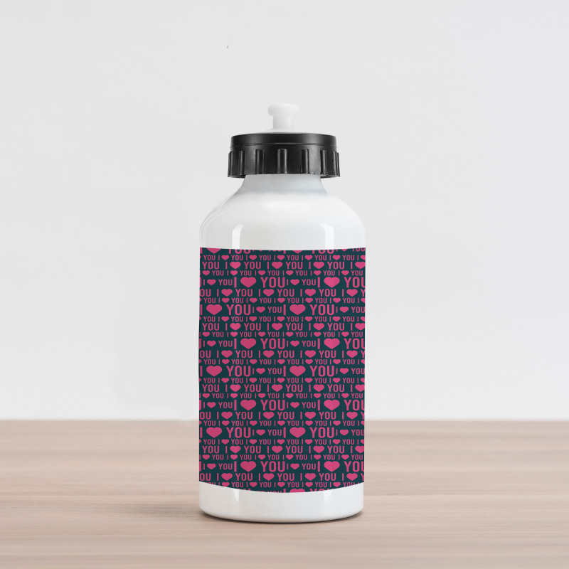 Romance Pattern Heart Aluminum Water Bottle