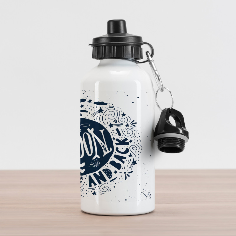 Happy Words Comet Aluminum Water Bottle